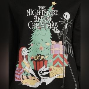 Xlarge Disney Nightmare Before Christmas Women's Fleece Top sweatshirt